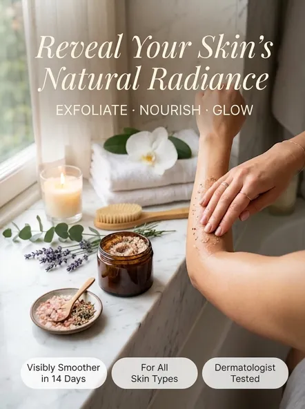 NEW NAIL Professional SPA Exfoliating Body Scrub - Natural Sea Salt & Essential Oil Skin Smoothing Treatment - Wholesale Professional Body Care