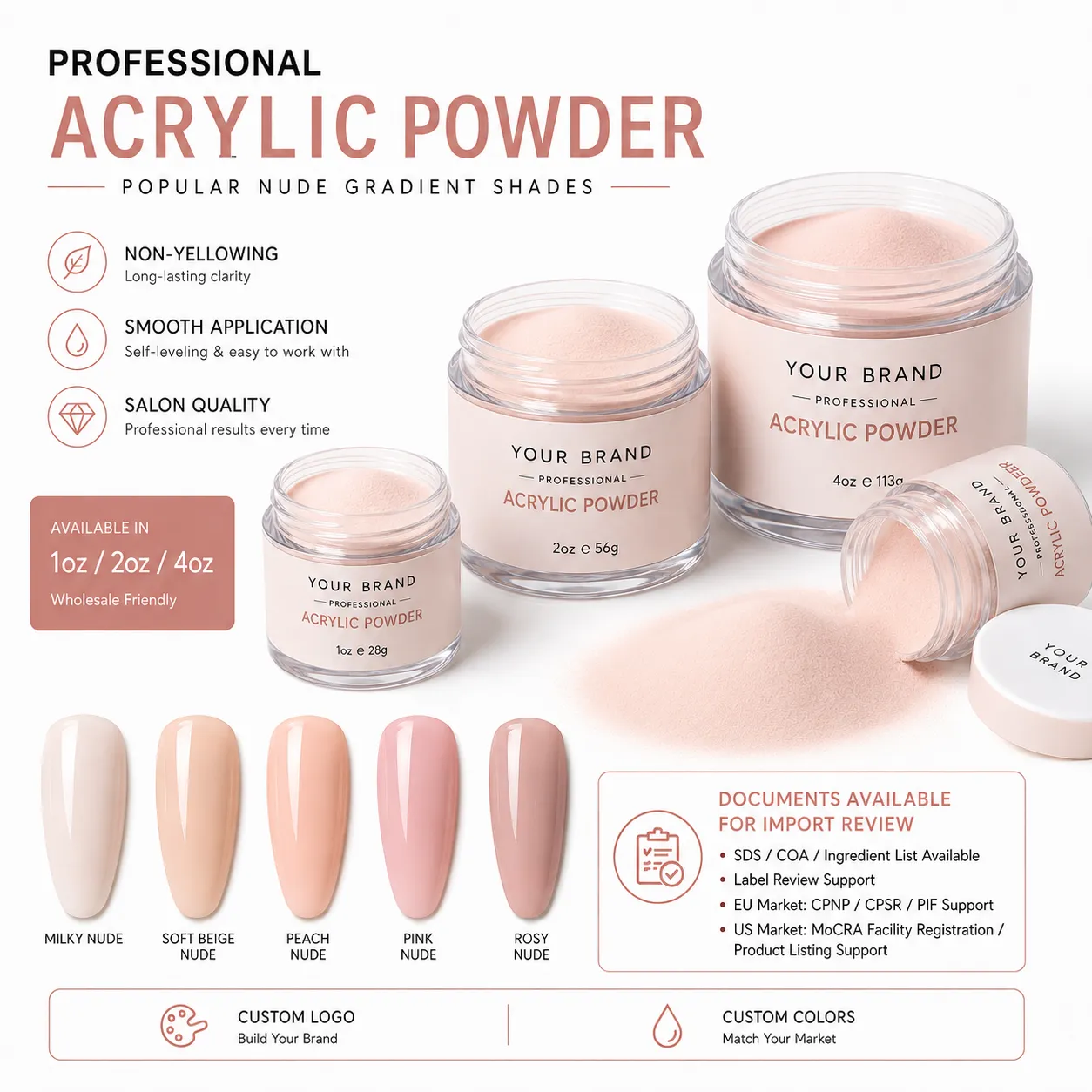 Cover Pink Ombre Acrylic Powder